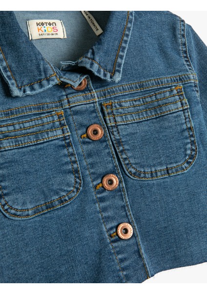 Crop Kot Ceket Düğmeli Pamuklu modelleri