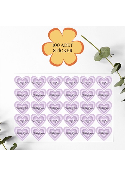 100 Adet Stickers Paketleme Kargo Çıkartma Pyt0kstk142