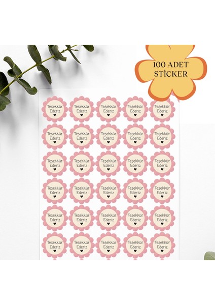 100 Adet Stickers Paketleme Kargo Çıkartma Pyt0kstk147