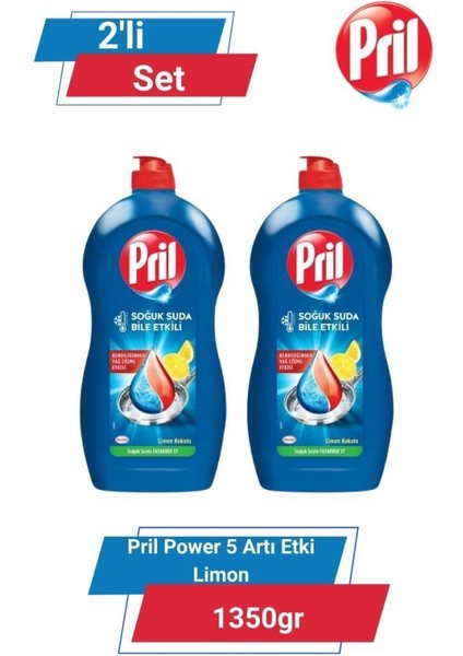 Power 5 Artı Etki Limon 1350gr 2'li Set