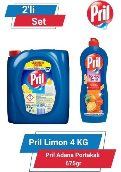 Limon 4kg & Pril Adana Portakalı 675gr 2'li Set