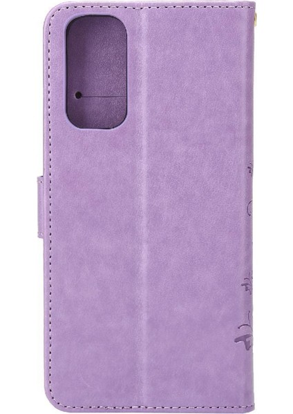 Xiaomi Redmi Not 11 Için 4g Kickstand Pu Deri Manyetik Kart Durumda (Yurt Dışından)