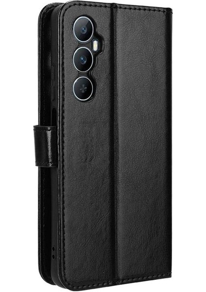 Realme C65 4g Manyetik Kapak Çevirin Cüzdan Kart Tutucu (Yurt Dışından)