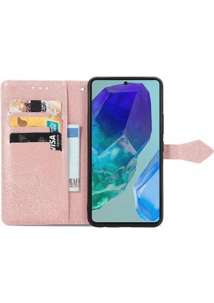 Samsung Galaxy M55 Flip Kapak Için Flip Case Darbeye Deri Kılıf (Yurt Dışından) fiyatları