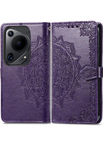Huawei Pura 70 Ultra Deri Kılıf Için Flip Case Basit Iş Zarif (Yurt Dışından)