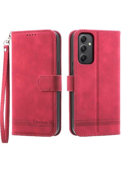 Samsung Galaxy A35 Bileklik Premium Kart Yuvaları Nakit Cep Için Flip Case (Yurt Dışından)