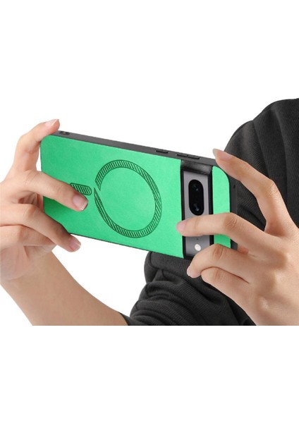 Google Piksel 7 Pro Kablosuz Şarj Ince Magsafe Araba Için Flip Case (Yurt Dışından)