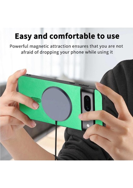 Google Piksel 7 Pro Kablosuz Şarj Ince Magsafe Araba Için Flip Case (Yurt Dışından)