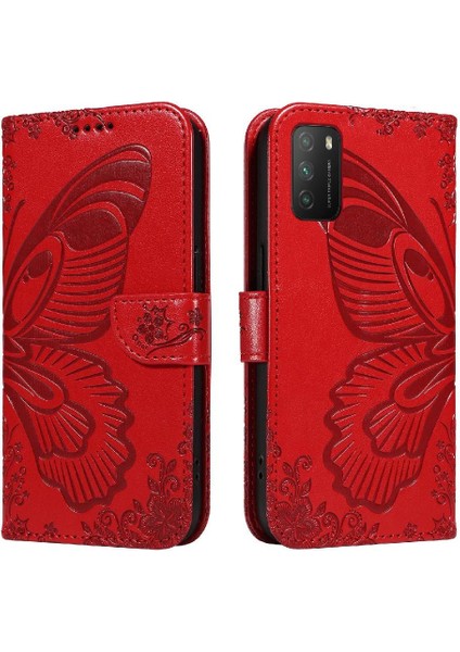 Xiaomi Redmi 9t Için Flip Case Kredi Kartı Yuvası ile Ayrılabilir El Kayışı (Yurt Dışından)
