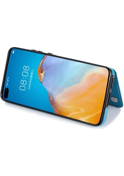 Cüzdan Kart Tutucu Kılıf ile Huawei P40 Pro Pu Deri Çevirme Darbeye (Yurt Dışından)