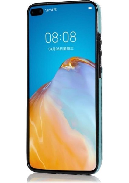 Cüzdan Kart Tutucu Kılıf ile Huawei P40 Pro Pu Deri Çevirme Darbeye (Yurt Dışından)