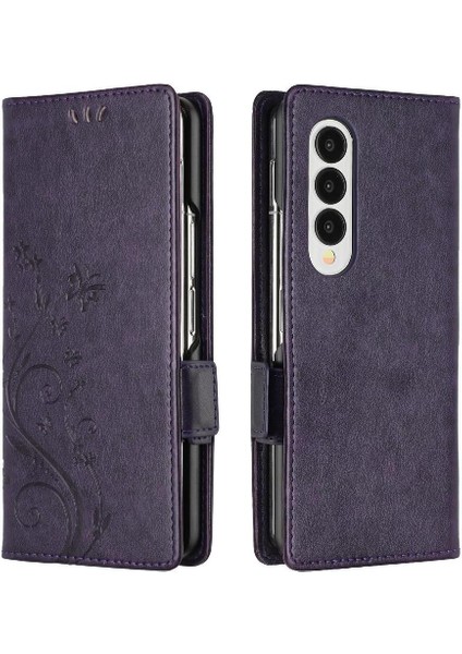 Samsung Galaxy Z Için Filp Durumda Wrist 5 Bilek Kayışı Pu Deri Kart Tutucu (Yurt Dışından)