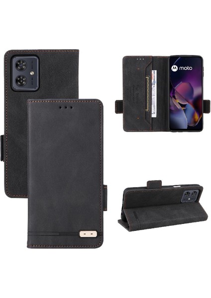 Motorola Moto G54 5g Kart Tutucu Kapak Kickstand Manyetik Için Flip Case (Yurt Dışından)