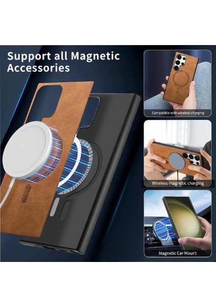 Samsung Galaxy S23 Ultra Ince Hafif Kablosuz Şarj Için Flip Case (Yurt Dışından) fiyatları