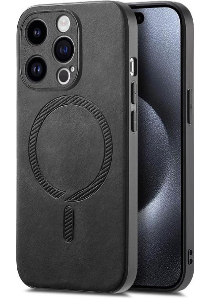IPhone 15 Için Flip Case Pro Kablosuz Şarj Ince Hafif Magsafe Araba (Yurt Dışından)