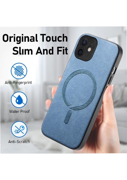 IPhone 11 Için Flip Case Kablosuz Şarj Ince Magsafe Araba Bağlar (Yurt Dışından)