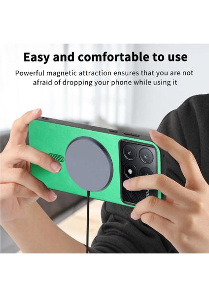Xiaomi Poco X6 Pro 5g Için Flip Case Ince Hafif Kablosuz Şarj Araba (Yurt Dışından)