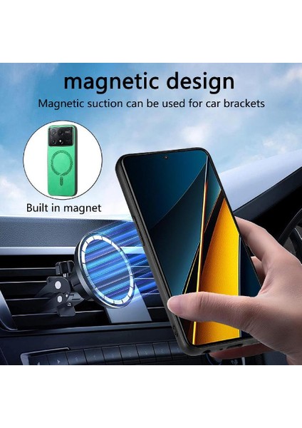 Xiaomi Poco X6 Pro 5g Için Flip Case Ince Hafif Kablosuz Şarj Araba (Yurt Dışından)