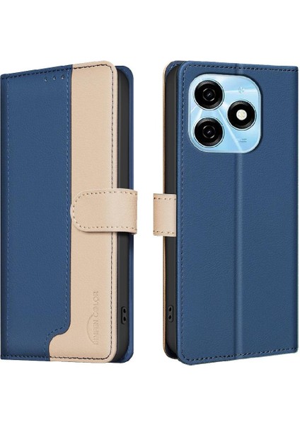 Tecno Spark 20 Kart Yuvaları Tutucu Rfıd Engelleme Kickstand Tpu Için Flip Case (Yurt Dışından)