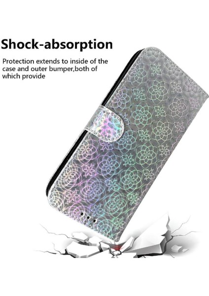 Xiaomi Poco M6 4g Için Flip Case Standı Tutucu Premium Pu Deri Glitter (Yurt Dışından)