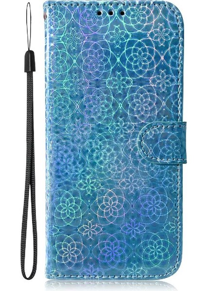 Tecno Pova 6 Pro 5g Için Flip Case Kart Yuvası Standı Tutucu Glitter Renkli (Yurt Dışından)