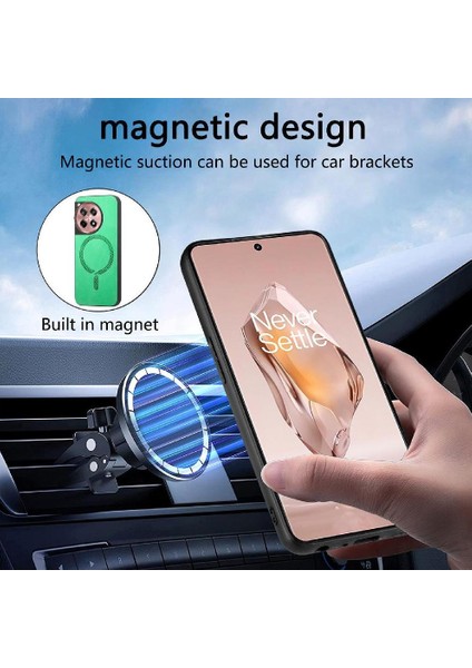 Oneplus Ace 3 5g Hafif Ince Magsafe Araba Mounts Için Flip Case (Yurt Dışından) modelleri
