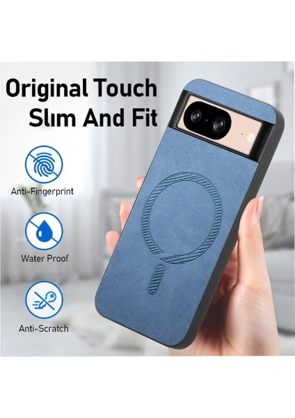 Google Pixel 8 Magsafe Araç Mounts Için Flip Case Hafif Kablosuz Ince (Yurt Dışından)
