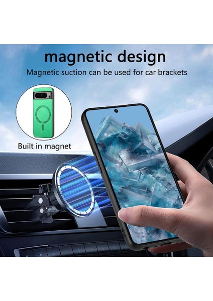 Google Pixel 8 Pro Hafif Magsafe Araç Mounts Kablosuz Için Flip Case (Yurt Dışından)
