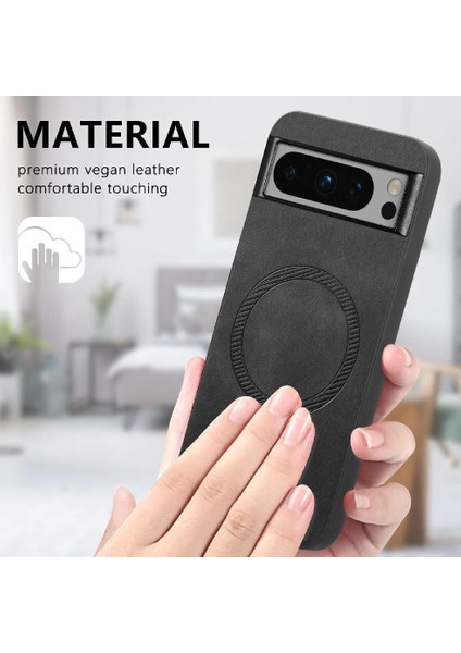 Google Pixel 8 Pro Hafif Magsafe Araç Mounts Kablosuz Için Flip Case (Yurt Dışından)