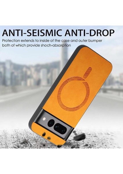 Google Piksel 7 Pro Kablosuz Şarj Ince Magsafe Araba Için Flip Case (Yurt Dışından) modelleri