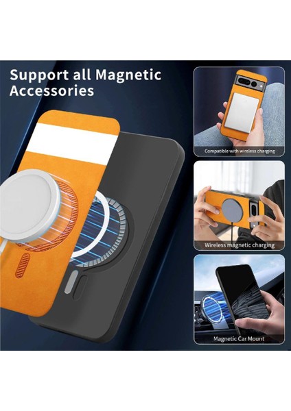 Google Piksel 7 Pro Kablosuz Şarj Ince Magsafe Araba Için Flip Case (Yurt Dışından) indirimleri