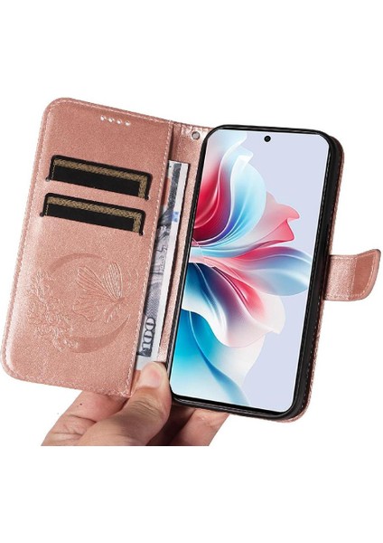 Kredi Kartı Yuvası ile Oppo Credit 11F 5g Yüksek Kaliteli Deri Için Flip Case (Yurt Dışından)