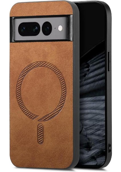 Google Piksel 7 Pro Kablosuz Şarj Ince Magsafe Araba Için Flip Case (Yurt Dışından)