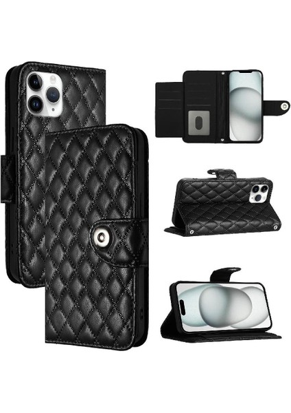 IPhone 11 Için Kılıf Pro Max Kart Tutucu Cüzdan Kapak Bilek Şerit Darbeye (Yurt Dışından)