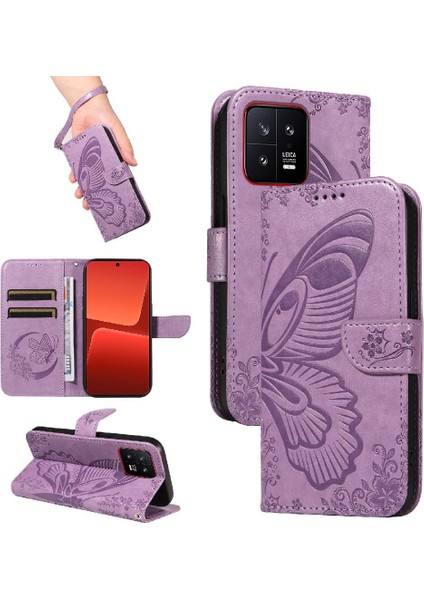 Xiaomi 13 Için Flip Case Yüksek Kalite Deri Ayrılabilir El Kayışı ile (Yurt Dışından)