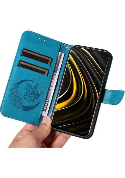 Xiaomi Redmi 9t Için Flip Case Kredi Kartı Yuvası ile Ayrılabilir El Kayışı (Yurt Dışından) modelleri