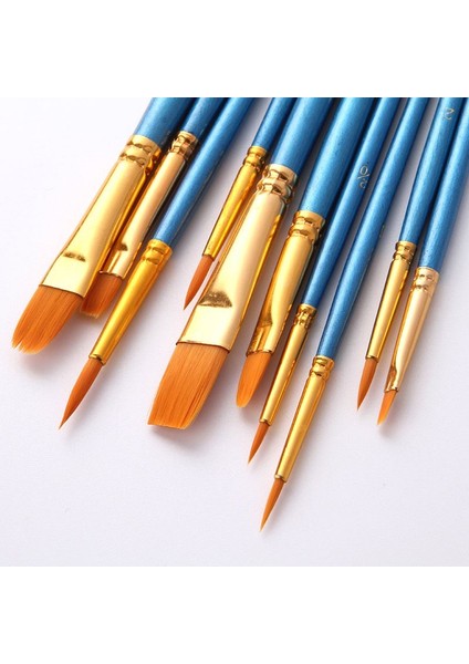 10 Adet Yağlı Boya Akrilik Boya Suluboya Fırçası Takımı Fırça Seti CIN680MV fiyatları