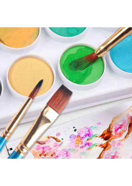 10 Adet Yağlı Boya Akrilik Boya Suluboya Fırçası Takımı Fırça Seti CIN680MV modelleri