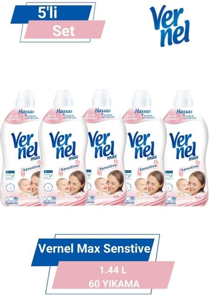 t Max Taze Sensitive 1.44lt 60 Yıkama 5'lti Set