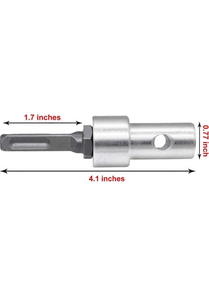 Darbeli Matkaplar Için 4,1 Inç Uzun Dişli Anahtarsız Matkap Chuck Adaptörü (Yurt Dışından)