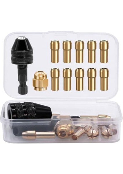 12 Parça Matkap Chuck Adaptör Seti, 4486 Matkap Chuck, 4485 Pensetler, Kutulu (Yurt Dışından)