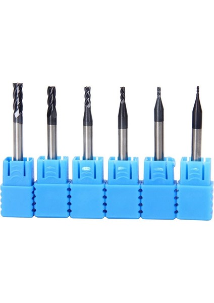 Adet Karbür Uçlu Freze 4 Flüt Cnc Seti 1mm 1.5mm 2mm 2.5mm 3.5mm 4mm (Yurt Dışından)