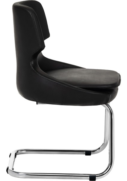 Krom Metal Ayaklı Sandalye Misafir Koltuğu Bekleme Koltuğu Selekulak (Suni Deri) modelleri