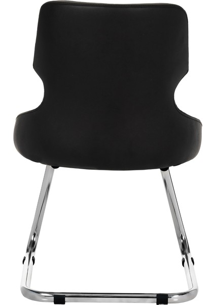 Krom Metal Ayaklı Sandalye Misafir Koltuğu Bekleme Koltuğu Selekulak (Suni Deri) fırsatları