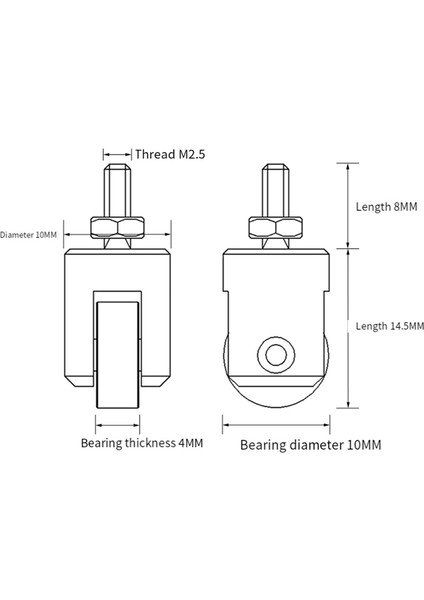 Kadran Göstergesi Için Makaralı Temas Noktası 10MM Tekerlek M2.5 Ölçüm Kafası (Yurt Dışından) fiyatları