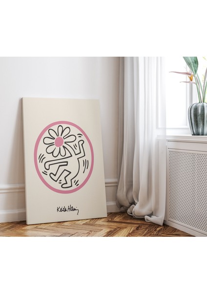 Keith Haring Pop Art Kanvas Tablo Oda Dekorasyon Duvar Tablosu