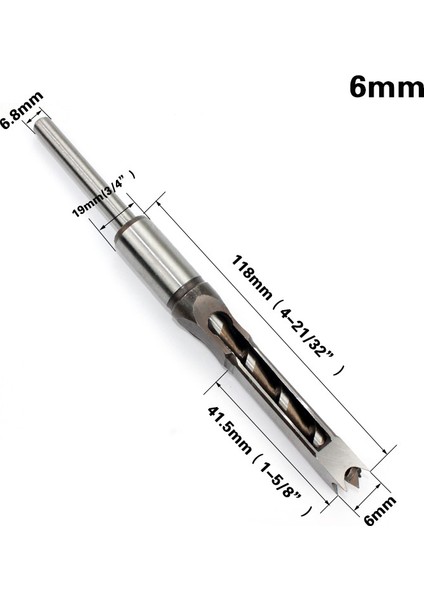 4pcs Hss Büküm Matkap Ucu Kare Matkap Ağaç Işleme Keski Matkap Seti (Yurt Dışından)