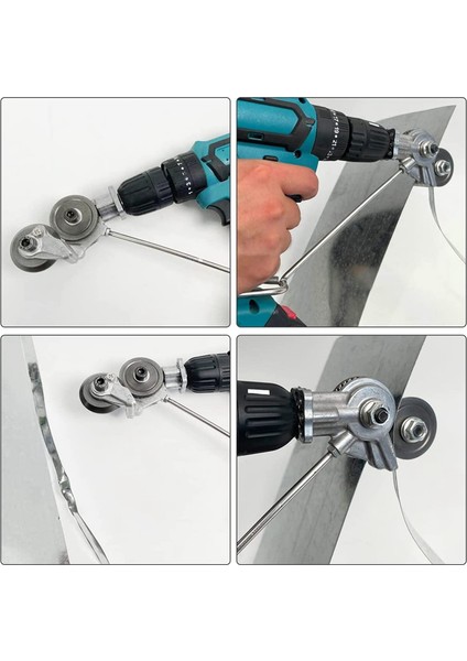 Nibbler Matkap Ataşmanı Elektrikli Matkap Makası Metal Kesici Sac (Yurt Dışından)
