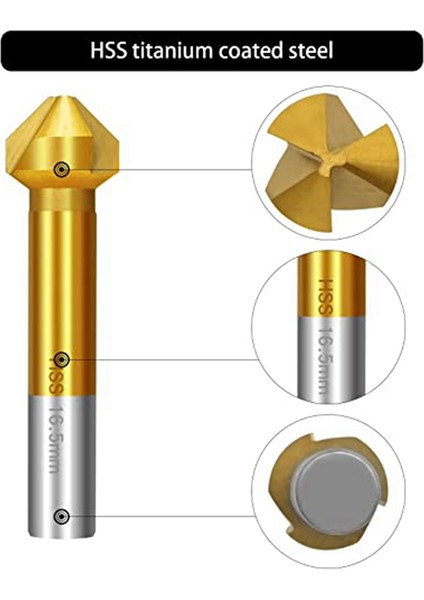 Parça 90° Havşa Seti Hss Havşa Seti, Titanyum 6.3-20.5 mm (Yurt Dışından)