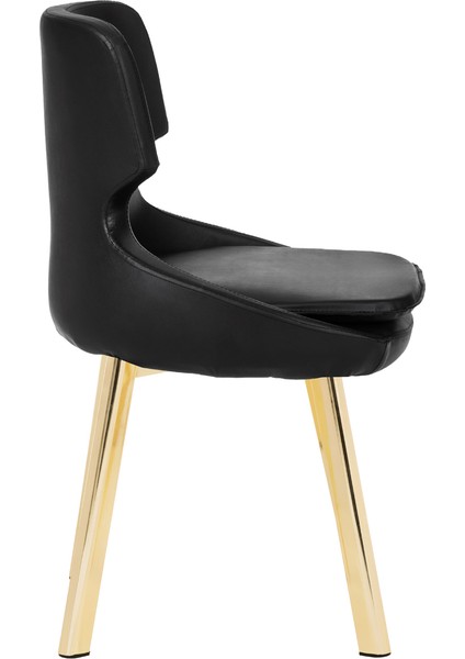 Gold Metal Ayaklı Salon/Mutfak Sandalyesi Selekulak (Suni Deri) Gold Ayak modelleri